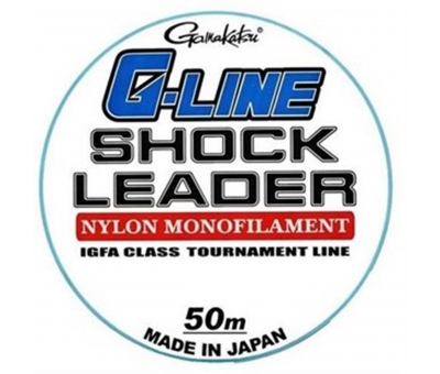 GAMAKATSU G-LINE SHOCK LEADER 50m 100lbs 0.87mm