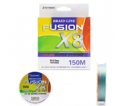 Remixon Fusion 150M X8 Multi Color İp Misina (FU150M8MC25)